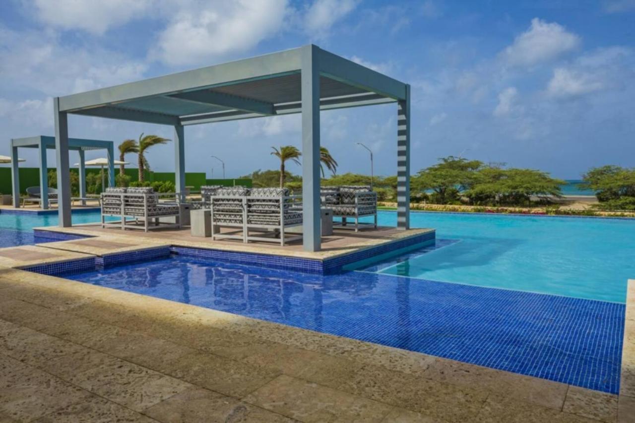 شاطئ بالم Breath Taking Beach Front Views Condo Eagle Beach المظهر الخارجي الصورة
